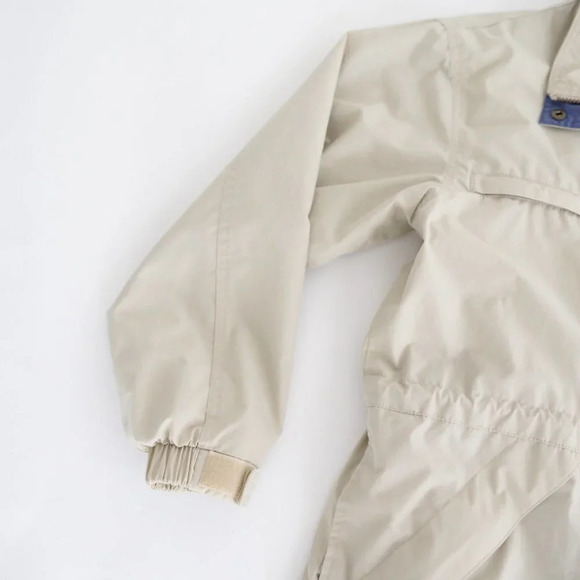 Vintage Cottage Essentials Beige Zip Up Lightweight Jacket Size Small - Picture 10 of 14